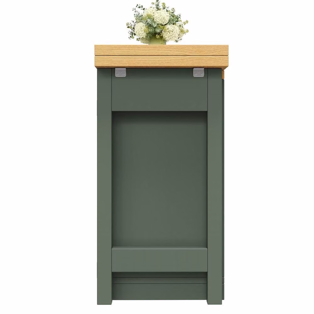 Rolipo Extendable Dining Table and Space Saving Kitchen Island in Dark Green – 5