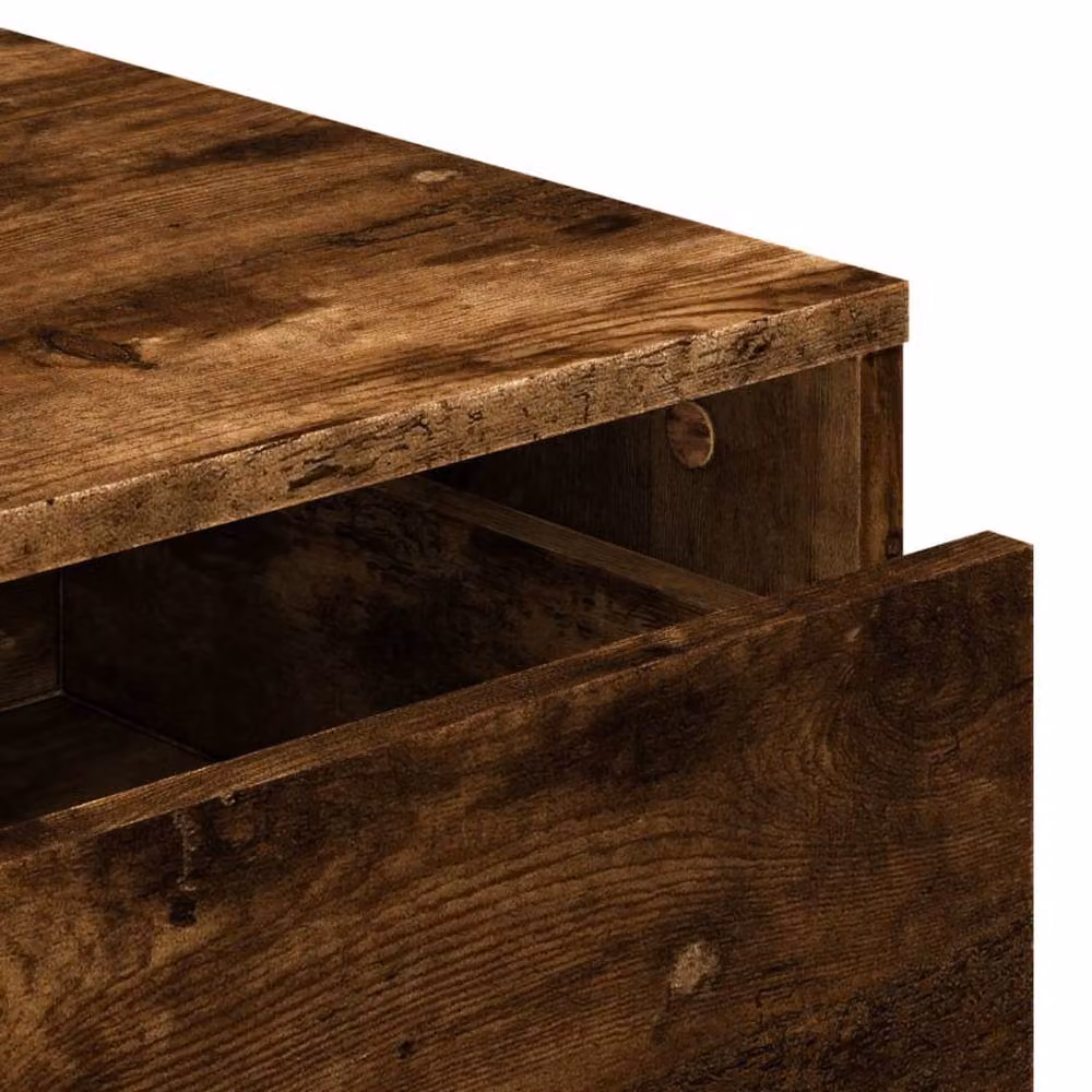 Berkfield Home Corner Chest of Drawers in Smoked Oak Brown, W: 60 cm, D: 41 cm, H: 58 cm – 5