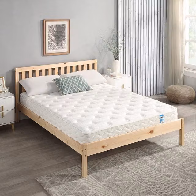 Home Treats White Antibacterial Pocket Sprung Mattress, King Size, W: 150 cm, L: 200 cm