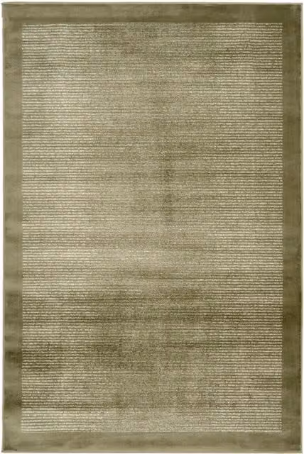 The Rug House Soft Pile Rectangular Rug in Green, W: 170 cm, D: 120 cm