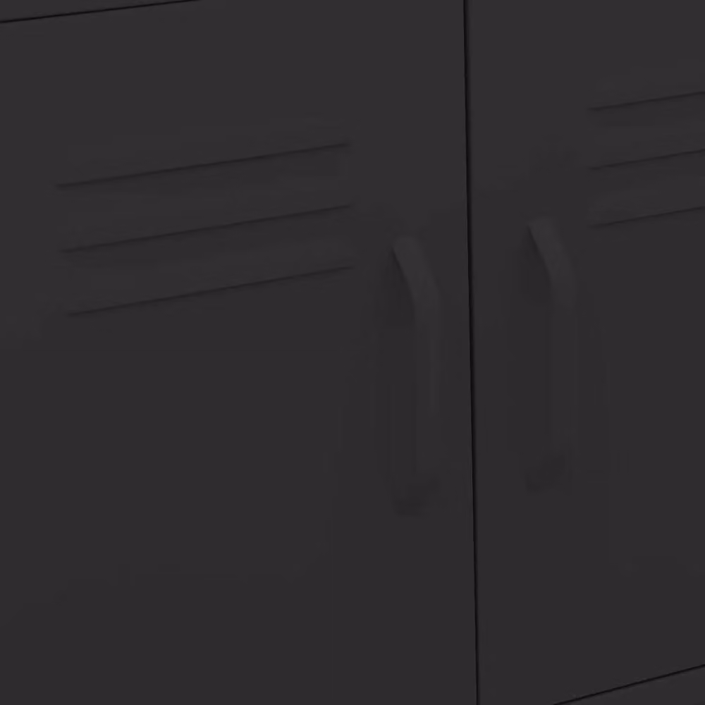 Berkfield Home Black Metal Industrial Storage Cabinet with Hinged Doors W/D/H: 60 x 35 x 56 cm – 5