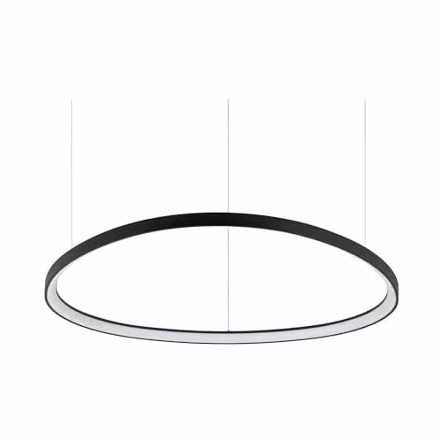 Netlighting Gemini 105cm Integrated LED Pendant Ceiling Light in Black, 3000K Warm White