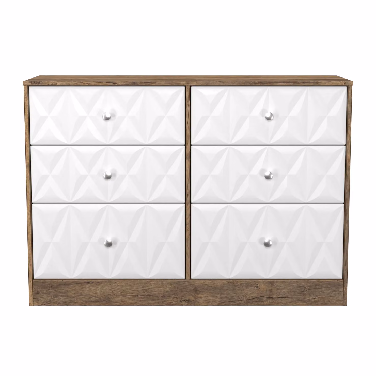 Ready Assembled 2 U Memphis 6 Drawer Wide Chest in Dark Brown – 2