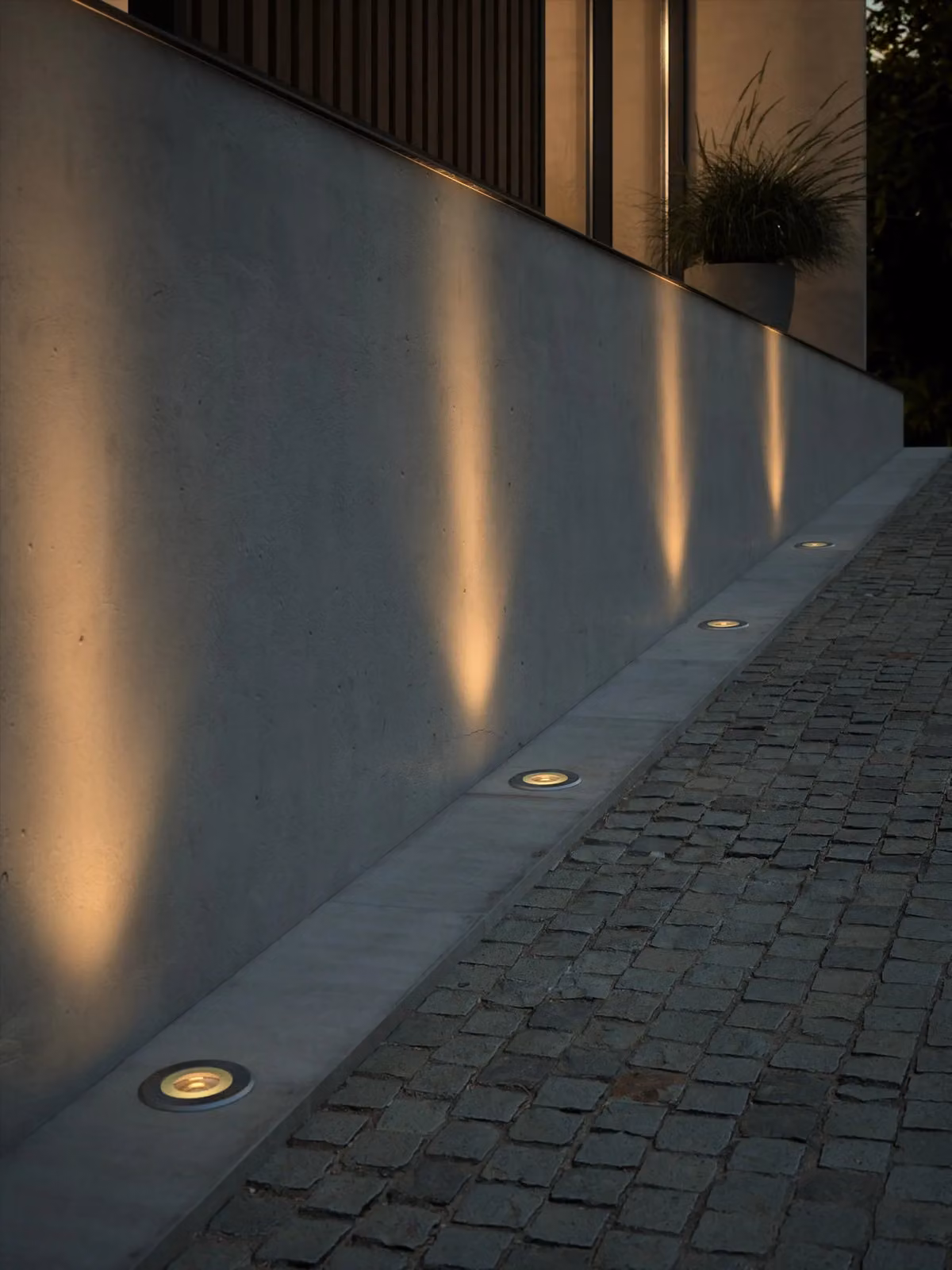 Nordlux Andor Recessed Outdoor Ground Light in Silver Metal with GU10 Mains Connection and IP67 Rating – 3