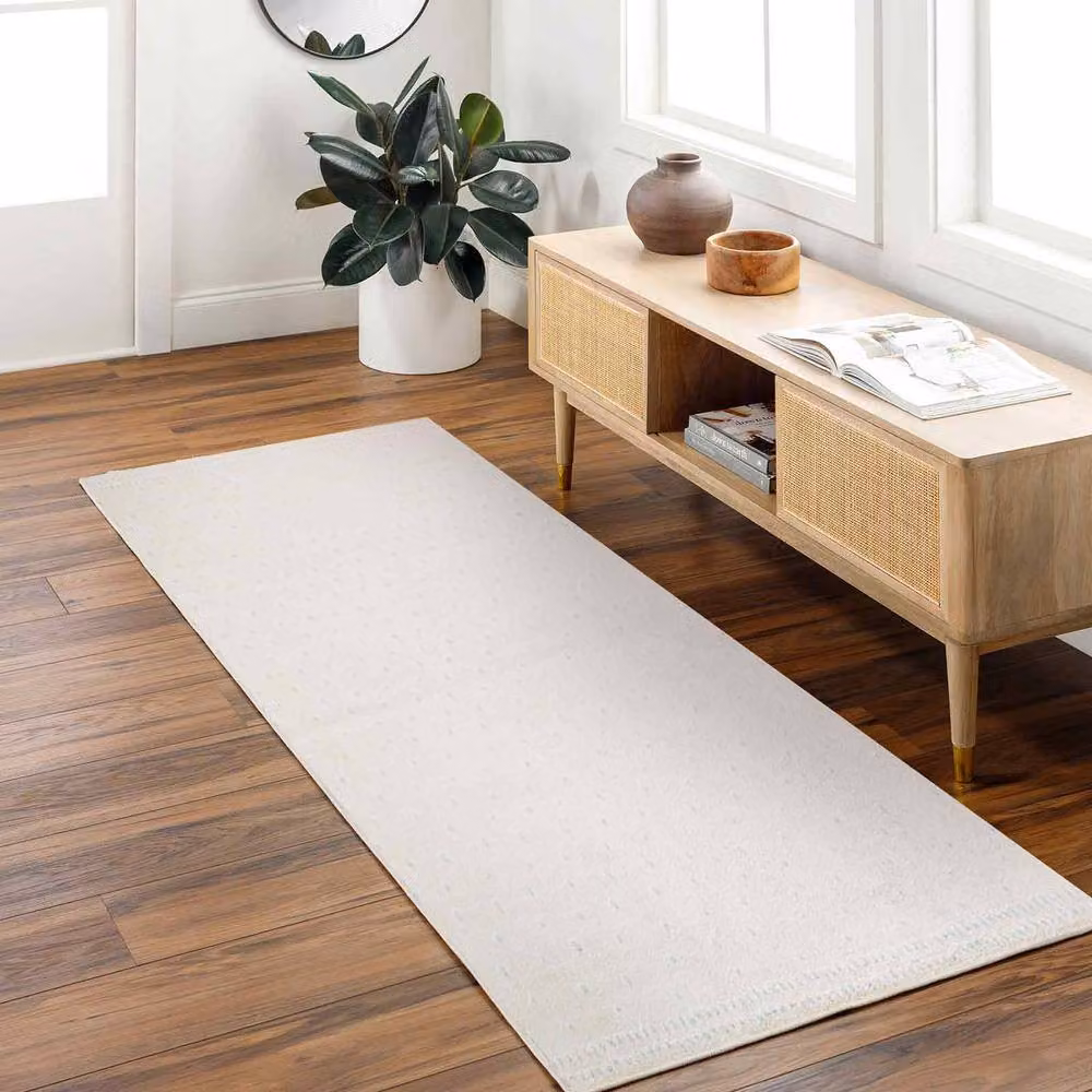 Livabliss Freud Modern High Pile Rug in White, W/D/H: 160 x 215 cm – 2