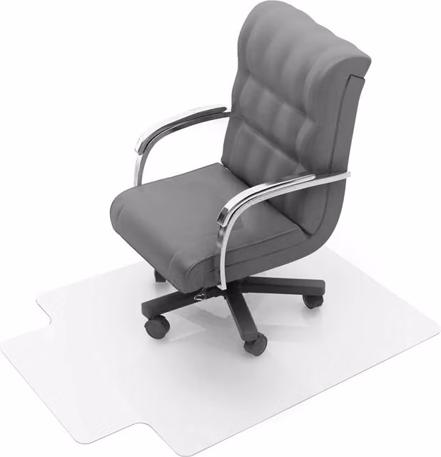 Floortex Ultimat Polycarbonate Lipped Chair Mat in Transparent
