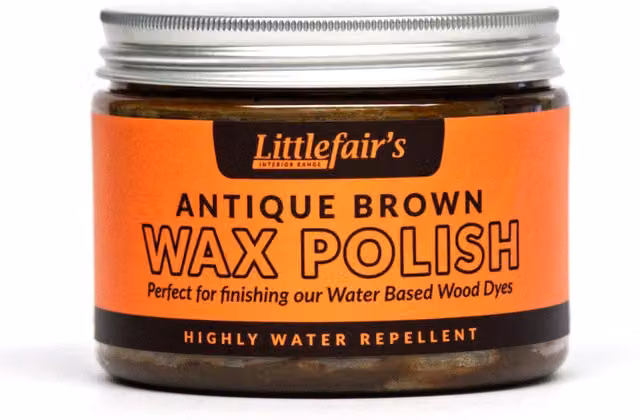 Littlefairs Water Repellent Quick Drying Wax Polish, Brown, 0.5 l