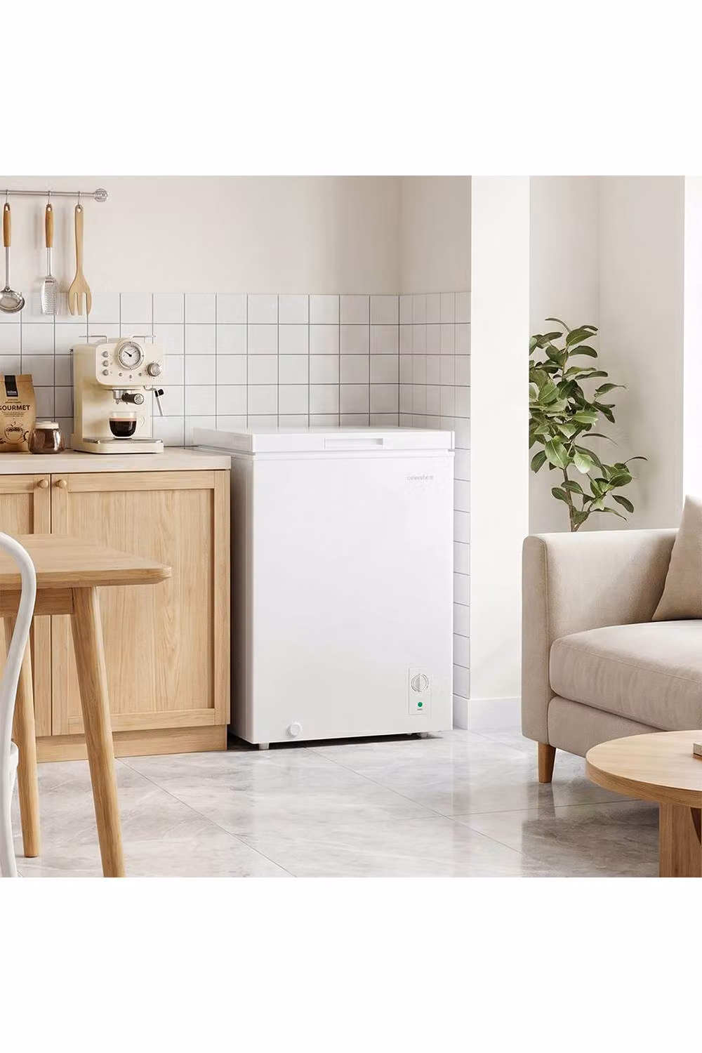 Comfee RCC143WH2UK(E) 99L Freestanding Chest Freezer in White – 3