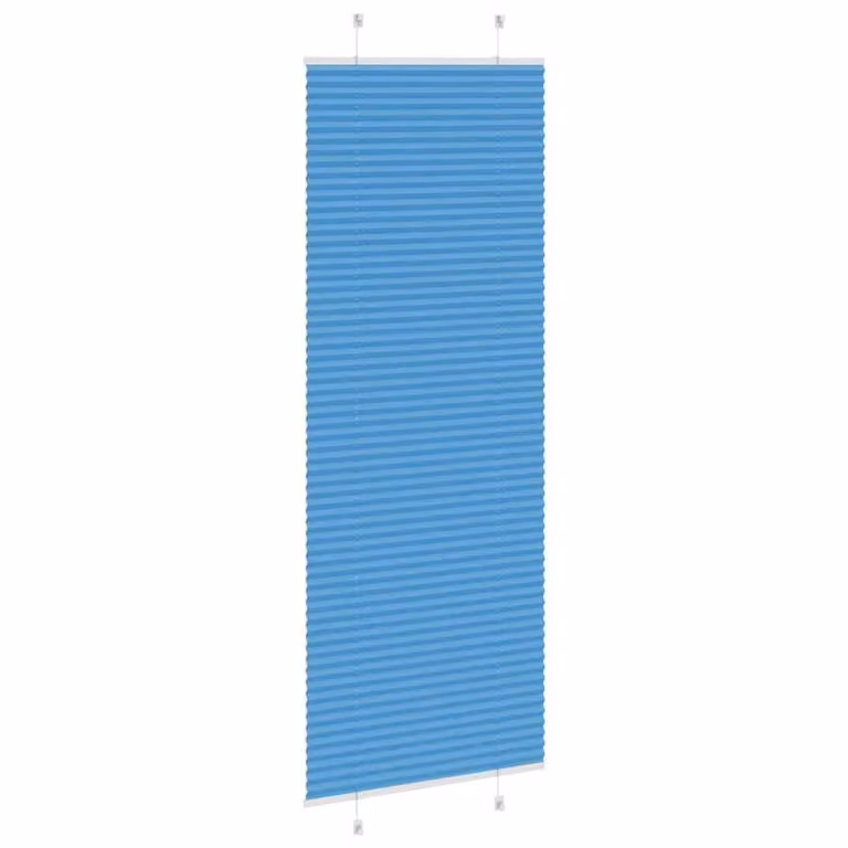 Berkfield Home Blue Single Pleat Day and Night Polyester Blind W: 70 cm, H: 200 cm