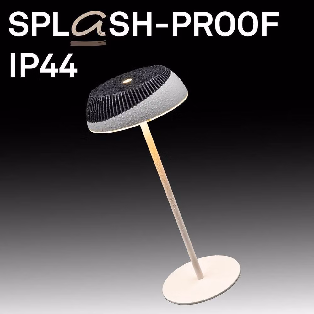 Briloner Alusta Rechargeable LED Table Lamp, Anthracite Grey, H 32 cm x W 14 cm x D 14 cm – 8