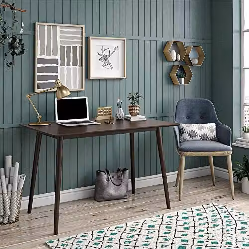 DHP Brittany Mid-Century Writing Desk in Brown Walnut – 2