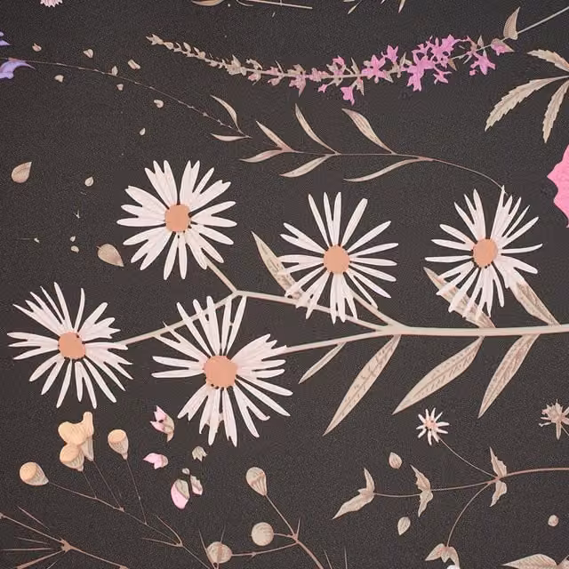 Lifeideas Self Adhesive Floral Wallpaper in Multicoloured and Black, 2 Rolls