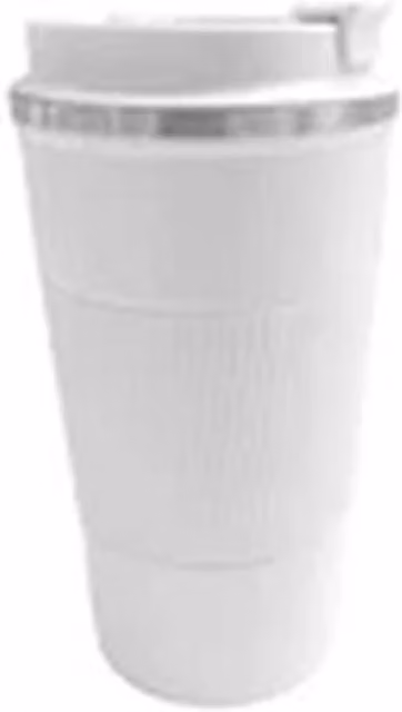 Havendro White Stainless Steel Portable Travel Mug with Lid, 510ml