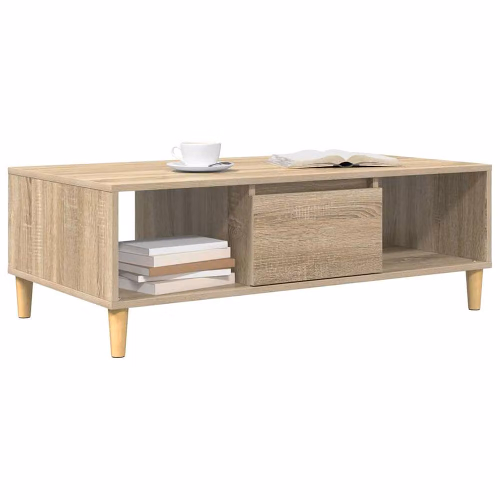 Berkfield Home Modern Storage Unit with Door in Sonoma Oak and Light Tan – 3