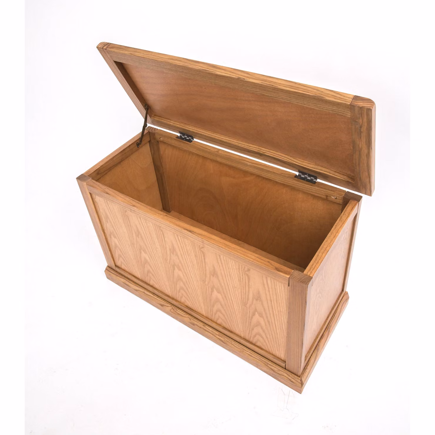 Cabinet Bits Salerno Blanket Box Ottoman in Light Brown Wood – 2