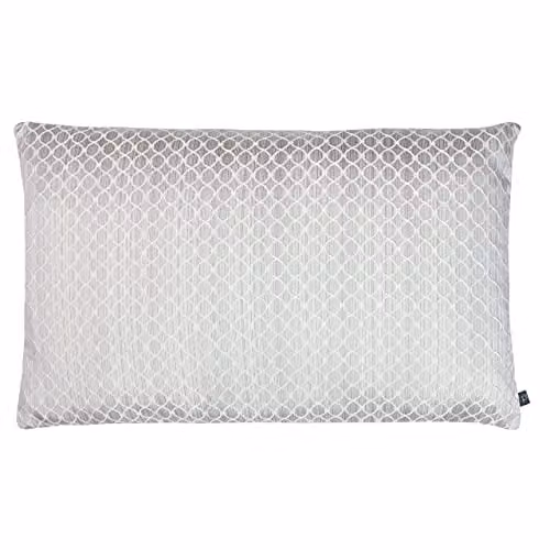 Prestigious Textiles Gemstone Silver Geometric Jacquard Rectangular Cushion, W: 60 cm, H: 40 cm, D: 40 cm