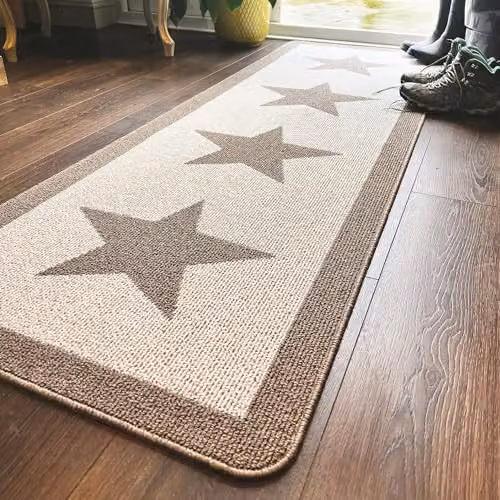 My Mat Stone Star Runner, Stone Look, Beige and Sand, W: 67 cm, L: 200 cm – 2