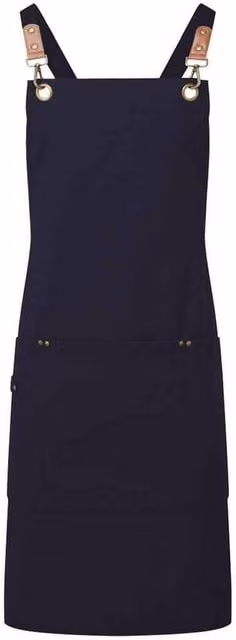 Premier Cross Back Bib Apron in Blue