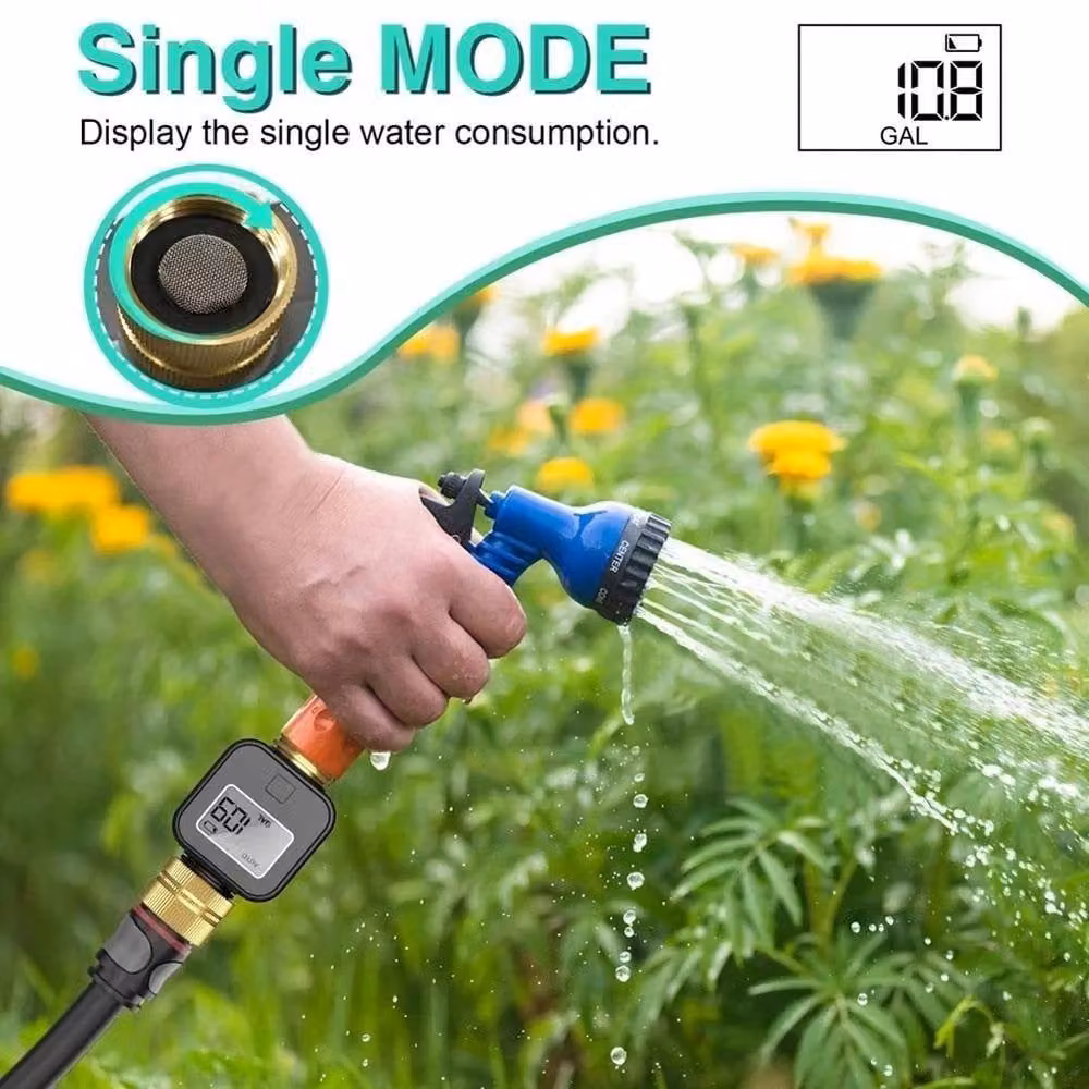 SPETLEK Digital Water Flow Meter Flow Rate Measuring Tool in Black – 4