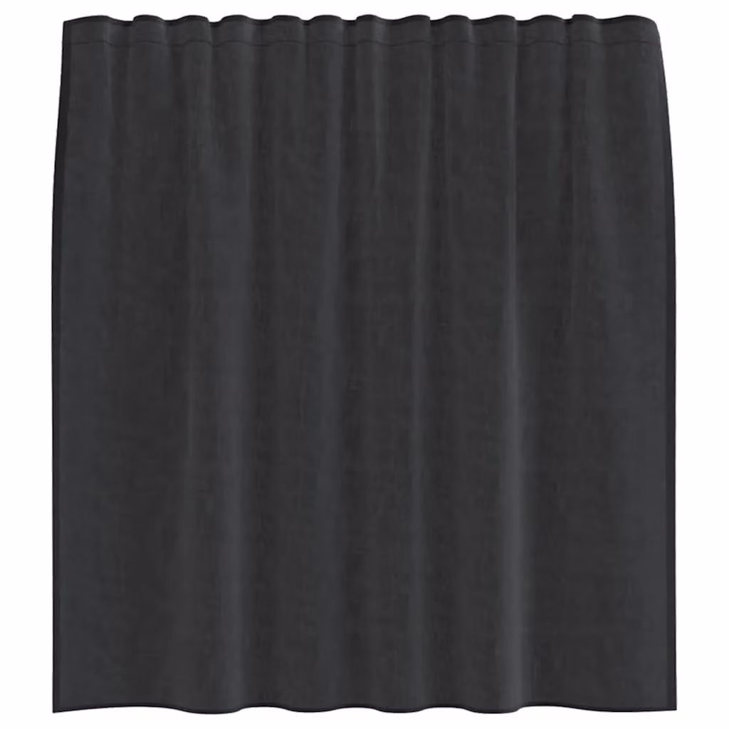 Berkfield Home Black Transparent Voile Fabric Panel Curtains with Rod Pockets, 2 Pack – 4