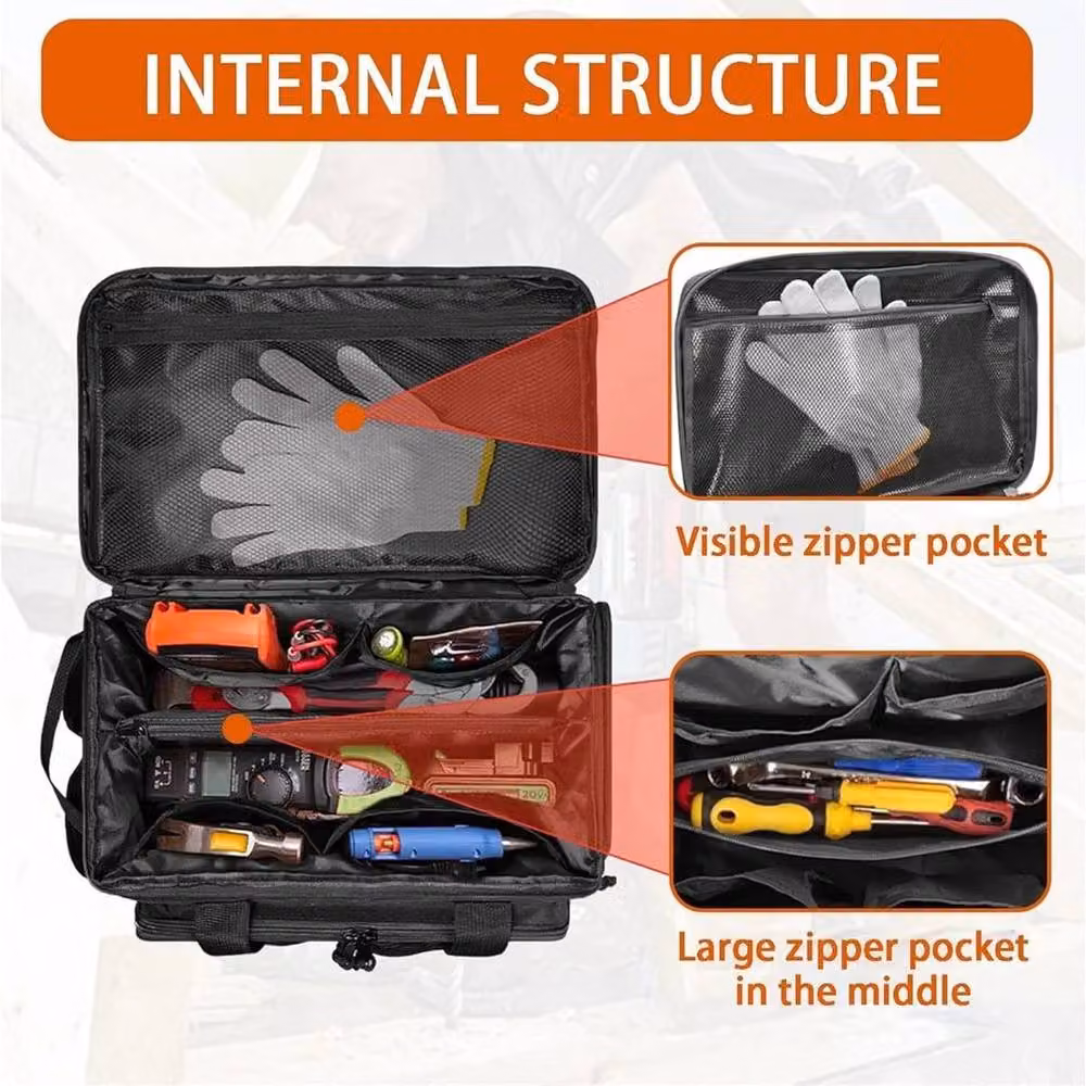 Kelvenix Black Tactical Tool Bag with Multiple Pockets – 3