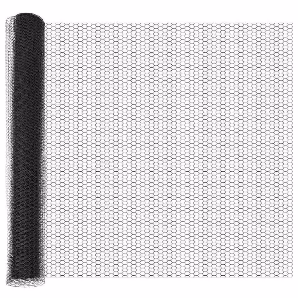 Berkfield Home Set of 2 Grey Galvanised Steel Round Fencing – 3