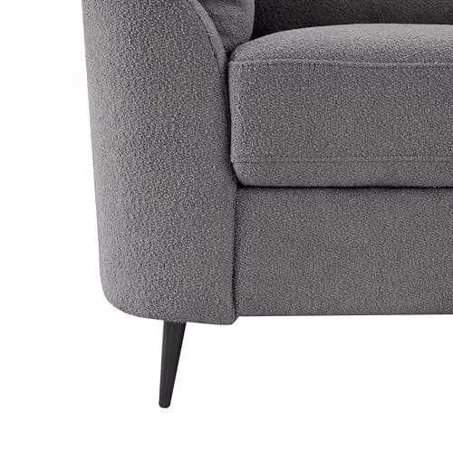 Home Detail Jack 3-Seater Sofa in Grey Boucle Fabric with Sleeping Function and Removable Covers – 3