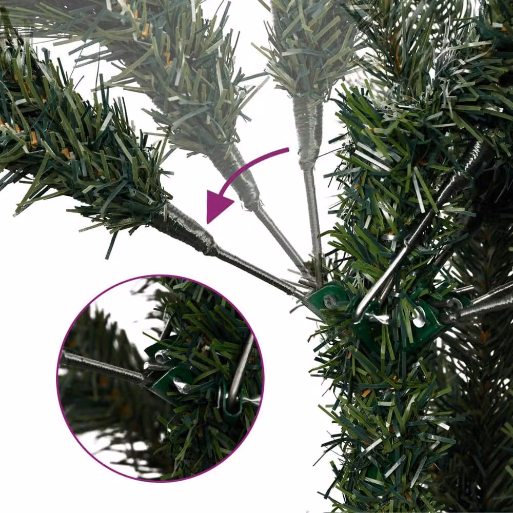 Berkfield Home Artificial Green Christmas Tree with 300 LEDs, Height: 180 cm – 4