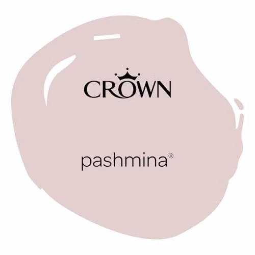 Crown Easyclean Blush Pink Anti Mould Bathroom Paint, Satin Gloss, 2.5L – 2