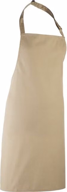 Premier Colours Poly Cotton Professional Bib Apron in Beige
