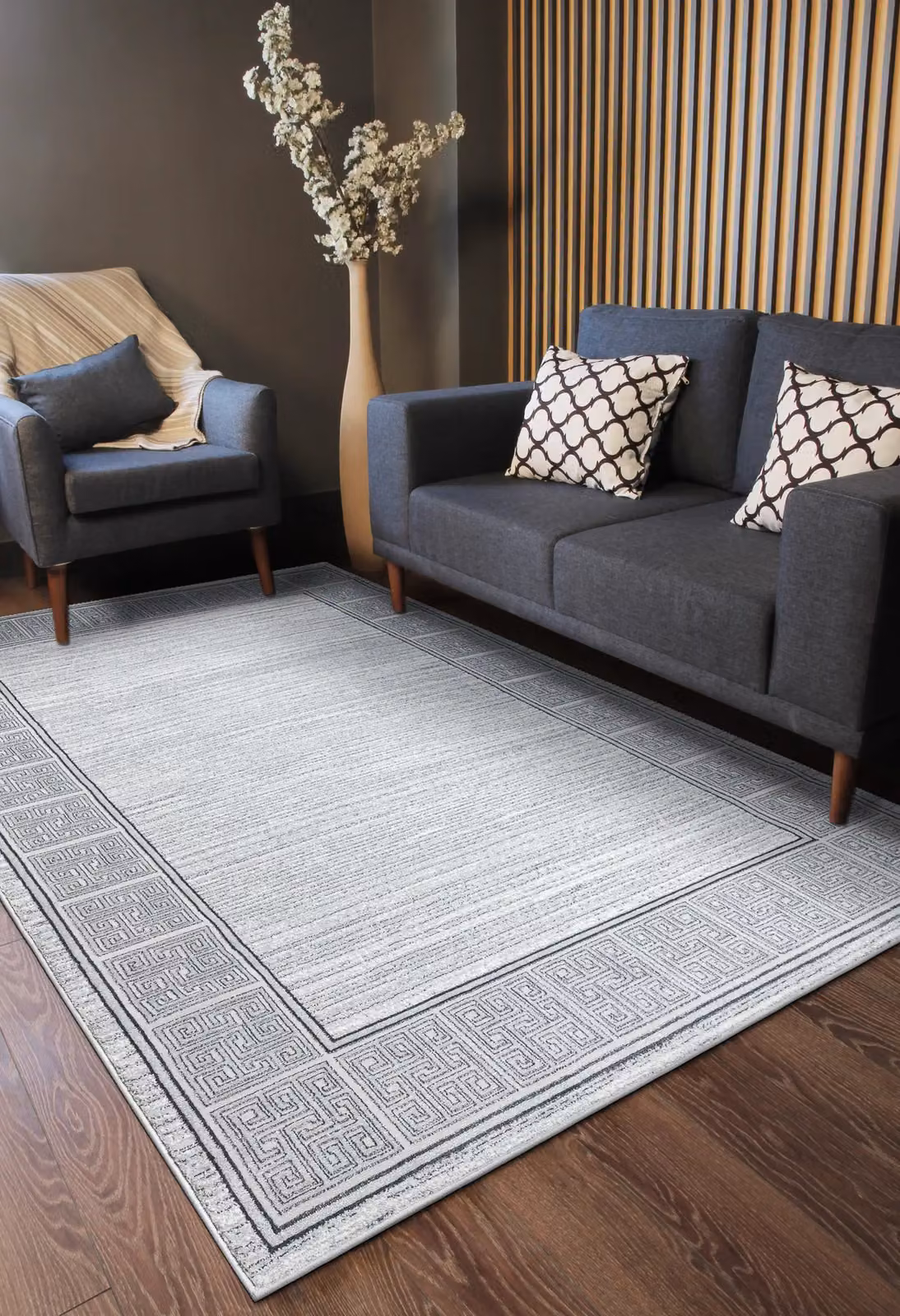 RugsX Allure Geometric Modern Grey Rug W/D/H: 150 x 80 x 1 cm – 2