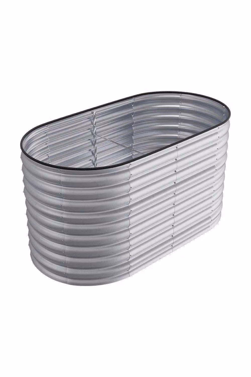 Garden Sanctuary Silver Galvanised Steel Raised Garden Bed for Outdoor Patios W/D/H: 80 x 80 x 80 cm – 2