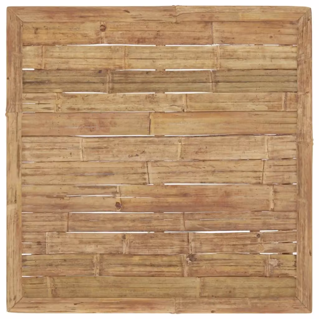Berkfield Home Brown Bamboo Garden Table W/D/H: 65 x 65 x 30 cm – 2