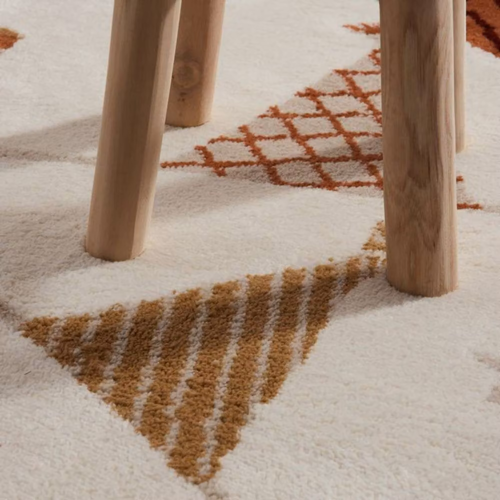 THE RUGS Adventures Kids Party Theme Low Pile Playroom Rug in White and Multicolour, W: 160 cm, L: 235 cm – 3
