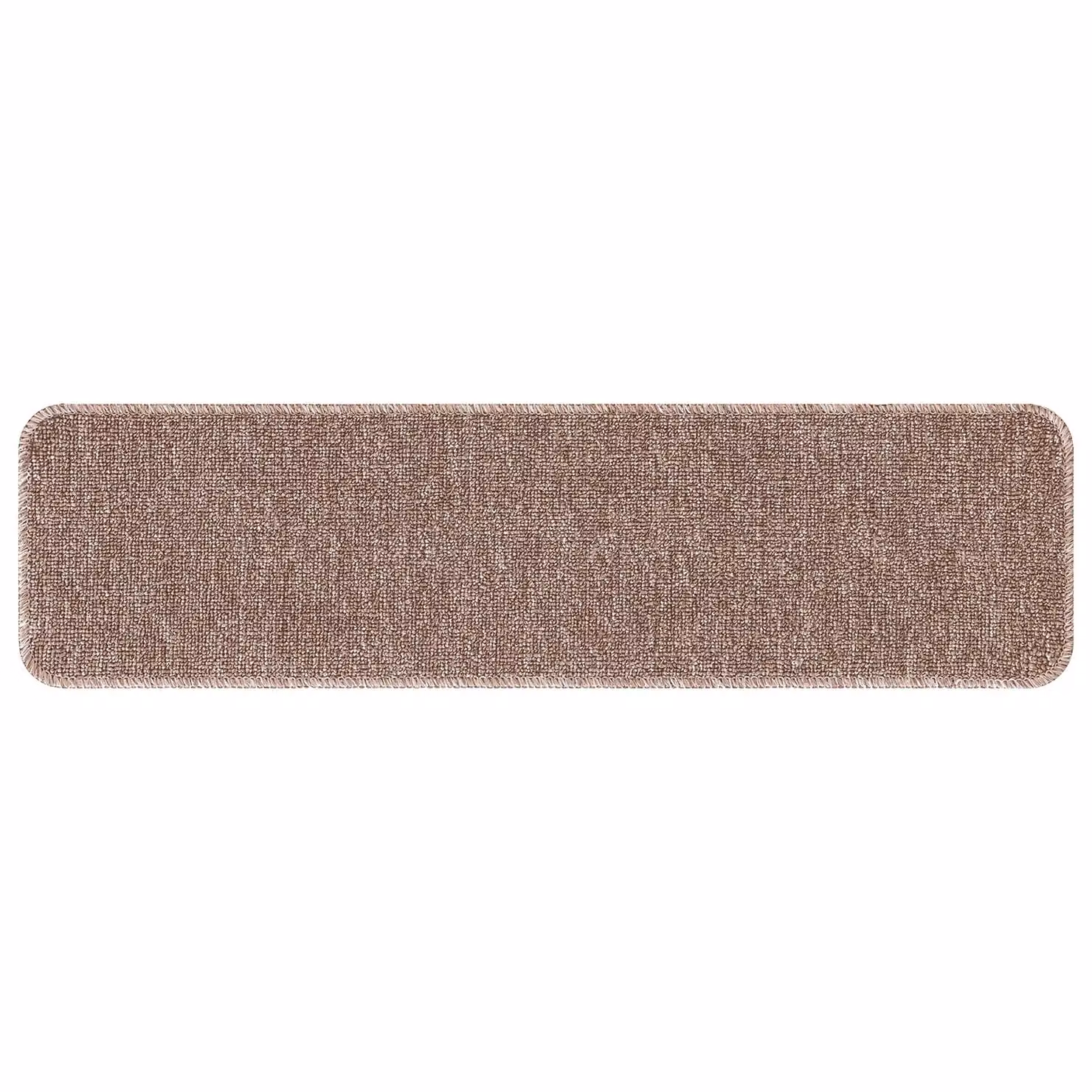 Berkfield Home Non-Slip Stair Mats with Latex Backing, Light Brown, W/D: 20 x 75 cm – 2