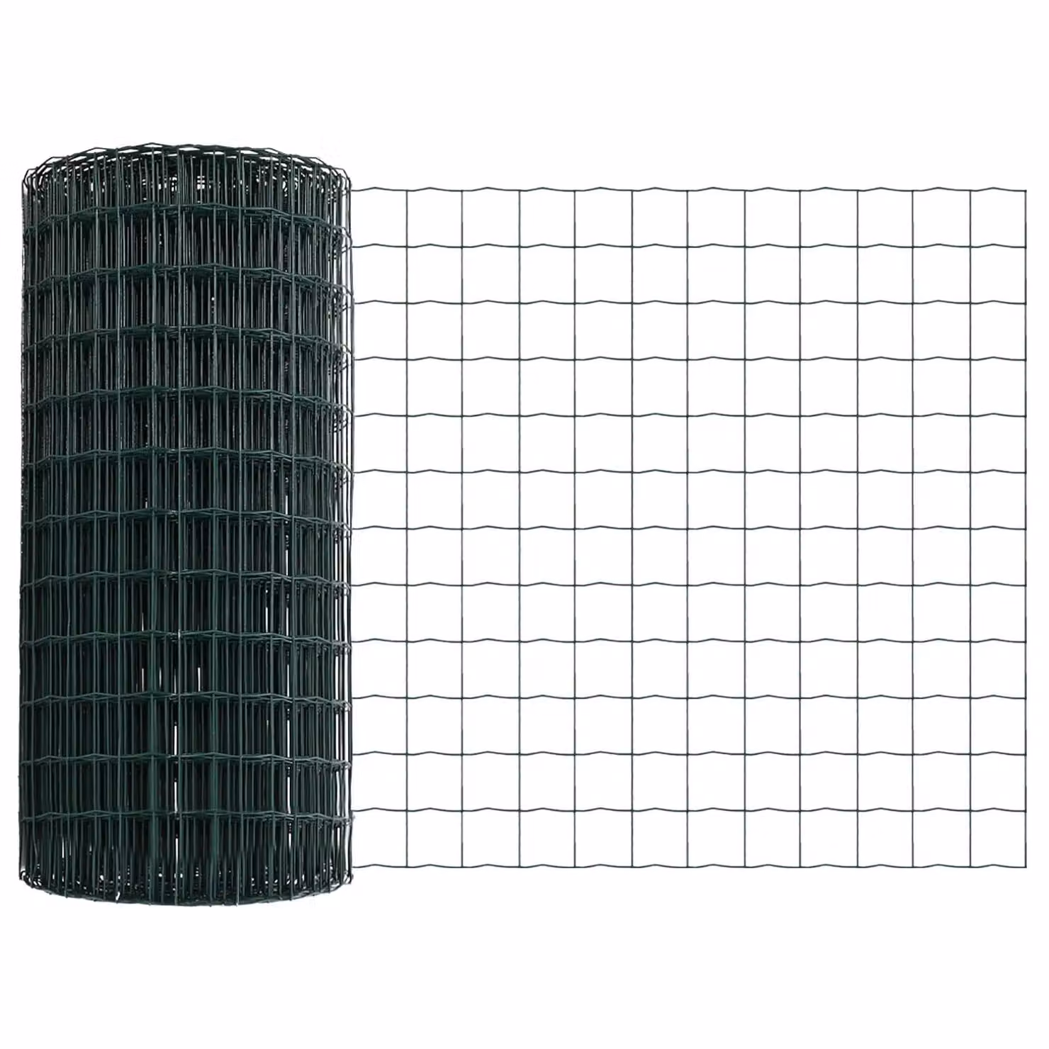 Berkfield Home Green Powder-Coated Metal Garden Fence Set of 2 – 2