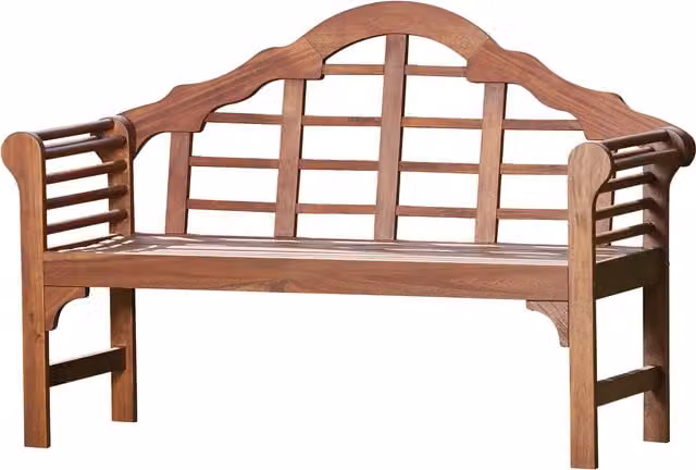 Garden Gear Acacia Lutyens Bench in Brown