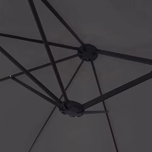 vidaXL Double-Head Garden Parasol in Anthracite with Polyester and Metal Frame – 3