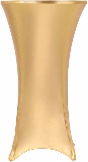 Berkfield Home 2-Piece Set of Gold Stretch Round Tablecloths, 70 cm – 1