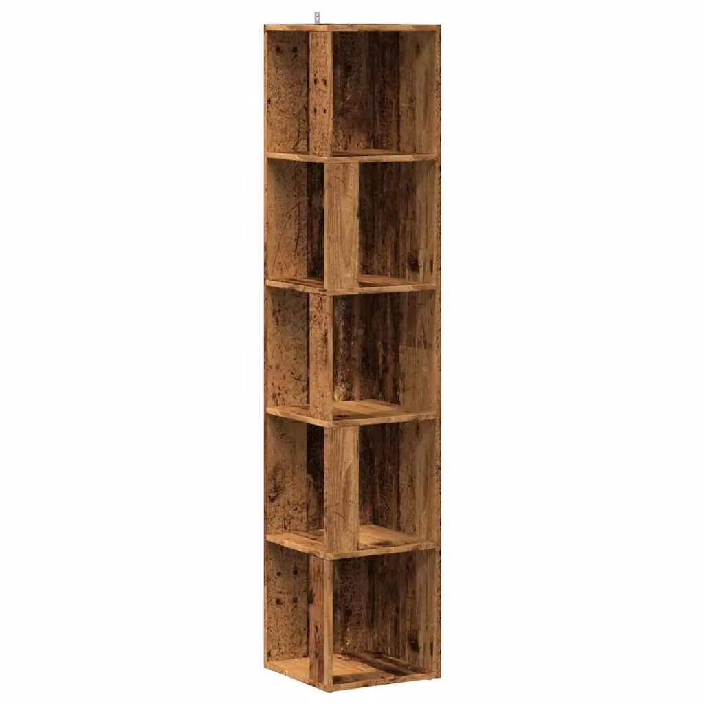 Berkfield Home Classic Freestanding Corner Cabinet in Brown, W/D/H: 33 x 33 x 165 cm – 2