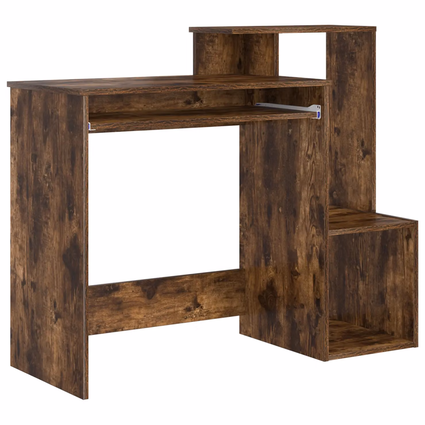Berkfield Home Smoked Oak Computer Desk in Brown, W/D/H: 106.0 x 88.5 x 41.2 cm – 2