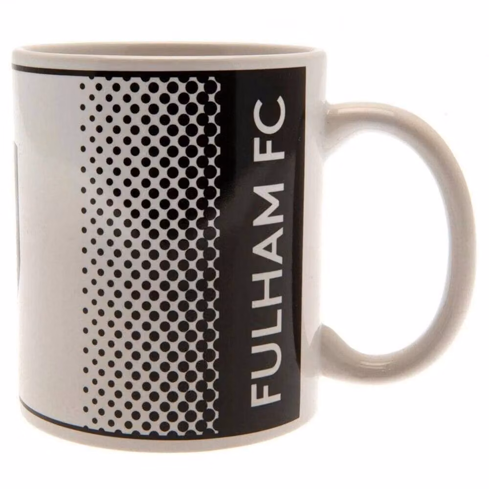 Fulham FC Fade Ceramic Mug, White, 325 ml – 2