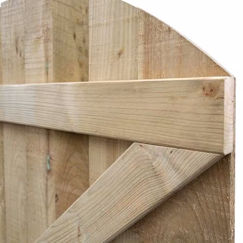Rowlinson Brown Wood Swing Gate, W: 90 cm, H: 180 cm – 2