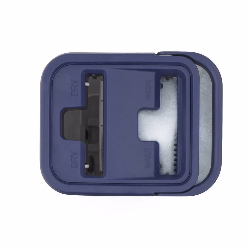 Nordara Grey Microfibre Flat Mop Set with Self-Wringer and Plastic Bucket – 2
