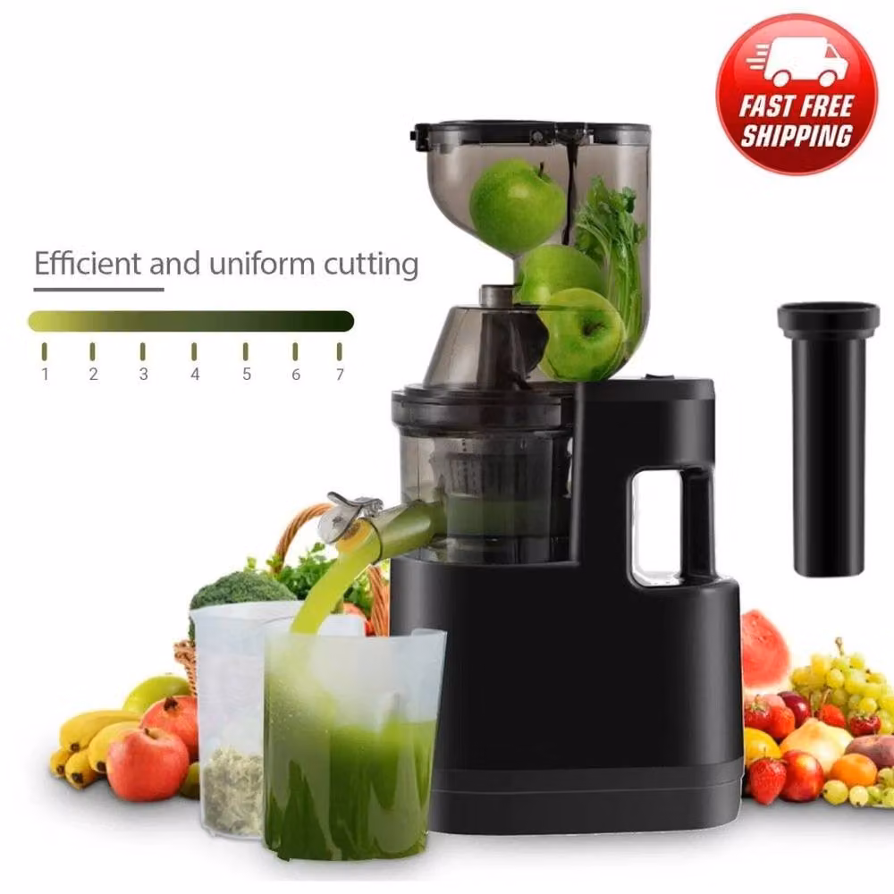 FLAVORA Slow Masticating Cold Press Juicer for Fruit and Vegetables in Black – 3