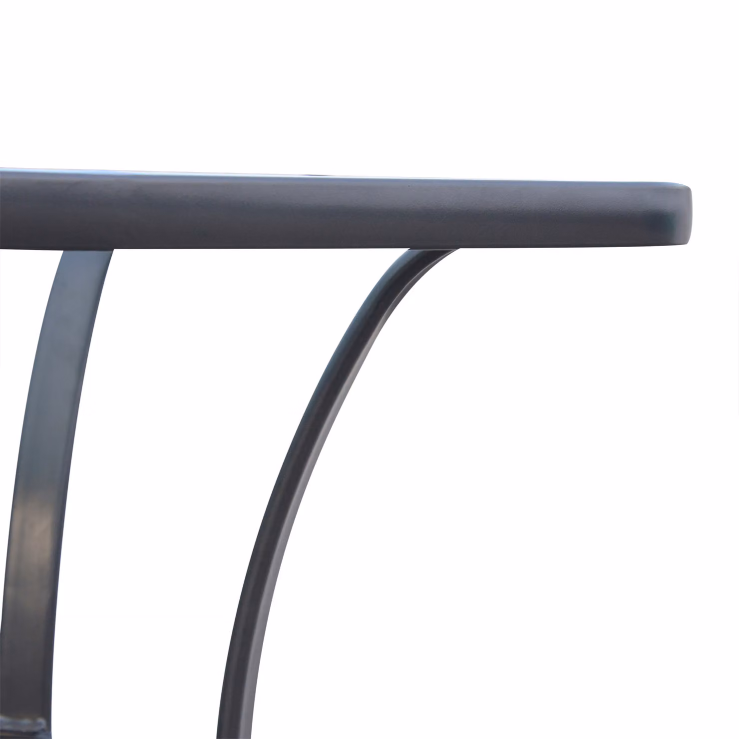 Outsunny Modern Square Glass and Metal Bistro Bar Table for Garden and Kitchen Use – 5