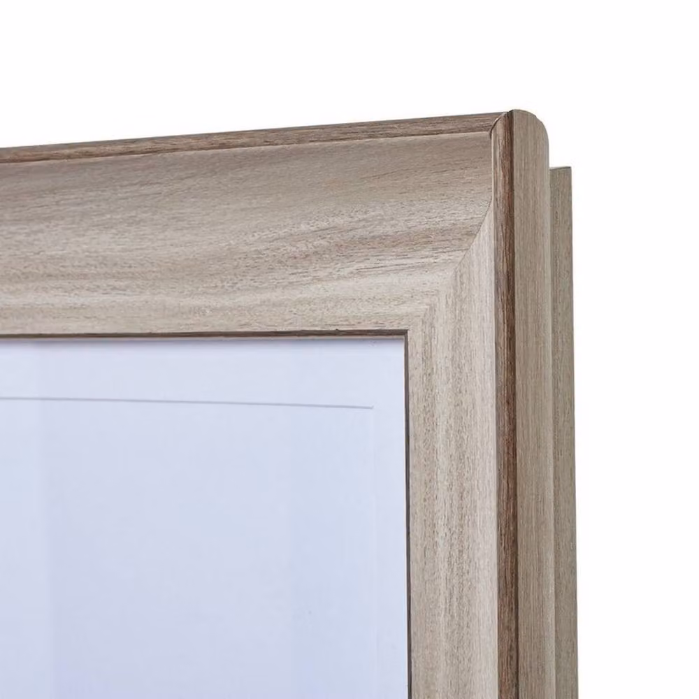 Lemon Pavilion Furniture and Decor Rustic Wood A2 Single Picture Frame, White and Beige, W: 42.0 cm, H: 59.4 cm – 2