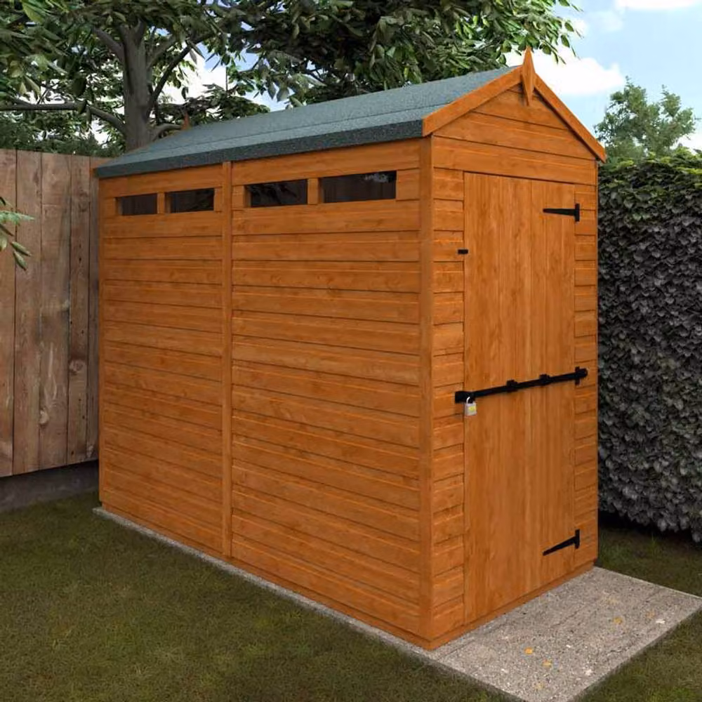 Buttercup Farm 8x4 Flex Apex Security Chicken Coop in Burnt Orange, W: 115 cm, D: 238.8 cm, H: 219.2 cm – 2
