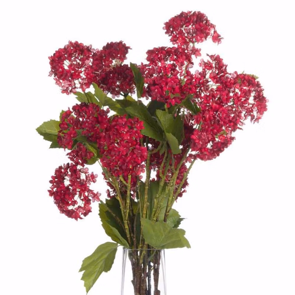 Lemon Pavilion Red Autumnal Viburnum Artificial Plastic Flower, W27 x D18 x H63 cm – 2