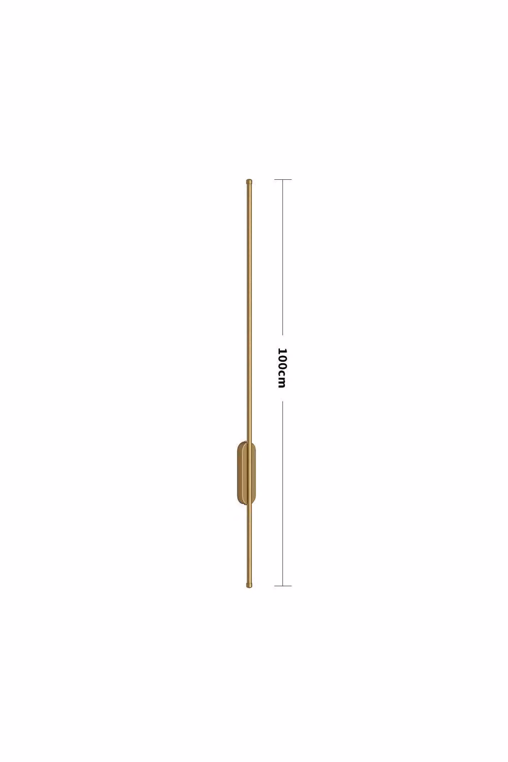 Living and Home Modern Aluminium Linear RGB LED Wall Light in Gold/Brass and Multicolour – 4